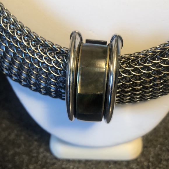 Bulatti necklace. Silver mesh with pendant. - Picture 2 of 7